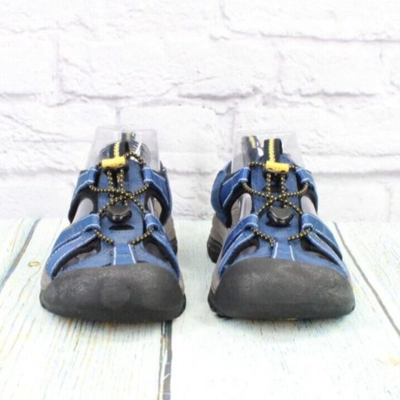 Keen Newport Blue Nylon Suede Bungee Waterproof Hiking Sandals Size US 6.5 - Picture 4 of 10